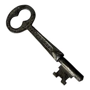 Solid Barrel Skeleton Key New Britain R&E Mfg USA For Furniture Door Jewelry Box